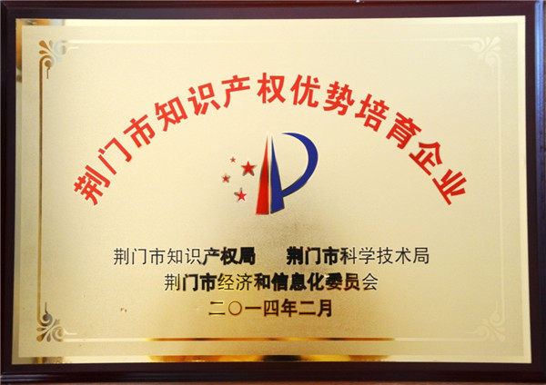 荊門市知識產(chǎn)權(quán)優(yōu)勢培育企業(yè)